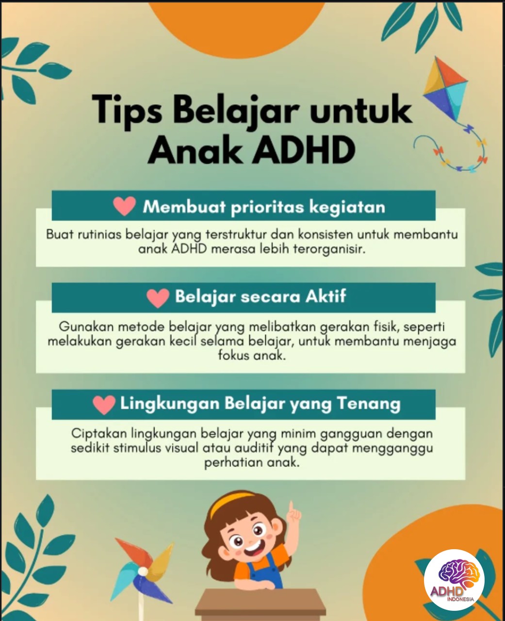 Strategi Belajar yang Cocok untuk Anak ADHD di Provinsi Jawa Tengah